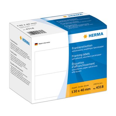 Herma Frankieretiketten DOPPEL 130x40 1000 St