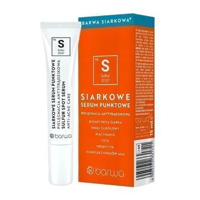 Barwa Schwefel Anti-Akne Spot Serum, 15 ml