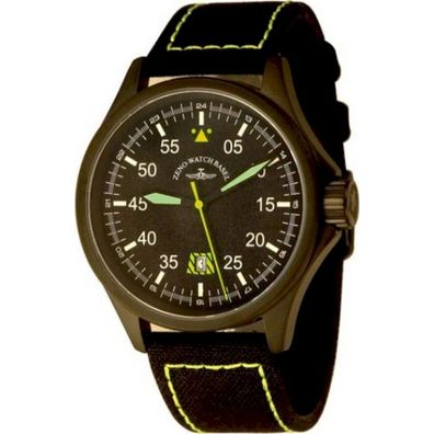 Zeno-Watch - Armbanduhr - Herren - Chrono - Speed Navigator Q yellow - 6750Q-a19