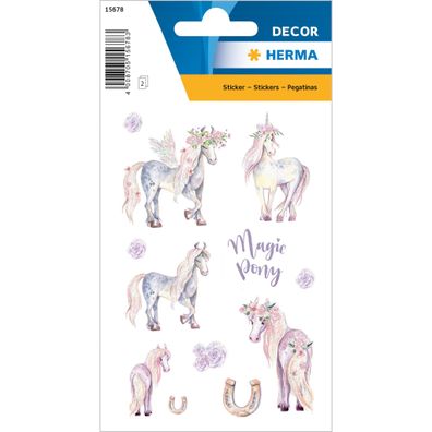 Herma DECOR Sticker MAGIC Sticker PONY, Beglimmert