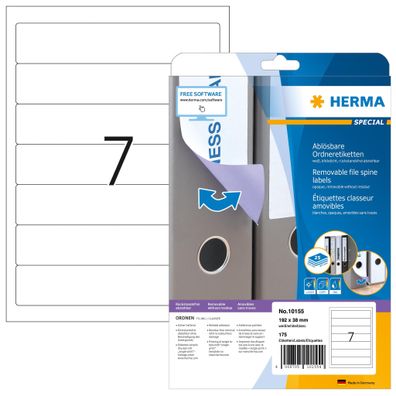 Herma Ordneretiketten Movables A4 25 192x38