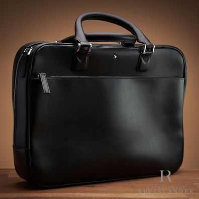 Montblanc Leather Goods Sartorial Document Case Small Black Aktentasche 113184