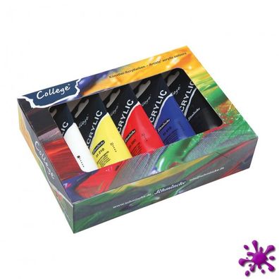 Schmincke College Acrylic Kartonset, 5 x 75ml