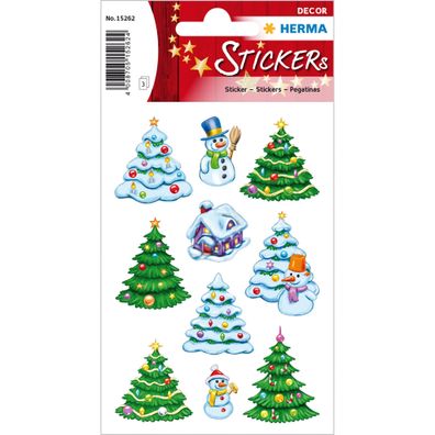 Herma DECOR Sticker Weinhachtswinterwald