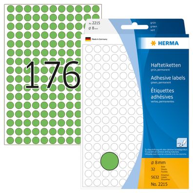 Herma Büropackung Vielzwecketik. GRÜN Ø8