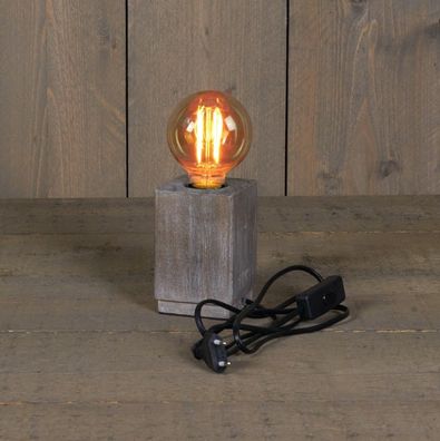 Tischlampe Holz 8 x 12 cm E27 Annas collection