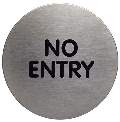 Durable Piktogramm No Entry 83mm si rund aus Aluminium