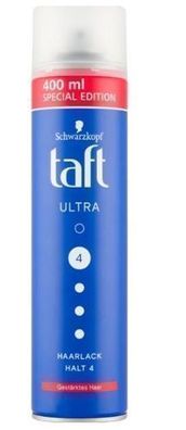 Taft Ultra Haarspray 4, 400 ml - Professioneller Halt aus Deutschland