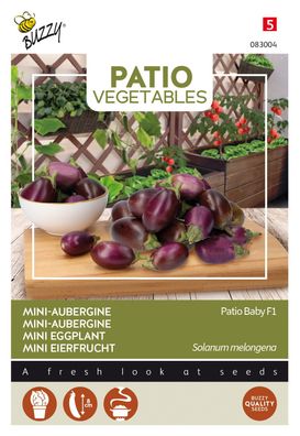 Patio Veggies Aubergine Patio Baby F1 Samen Buzzy