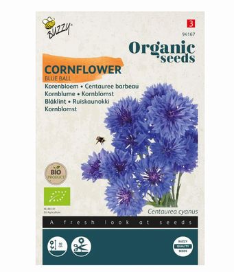 Samen Kornblume doppelt blau 1 Gramm Organic Tuinplus