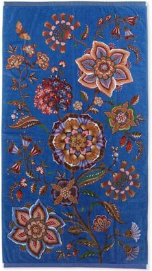 PIP Studio Family Strandtuch Liegetuch 100x180 Viva la Vida blue blau Blumen Floral