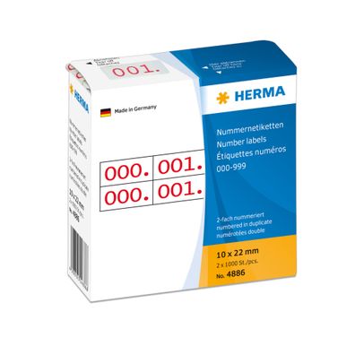 Herma Doppelnummern ROT