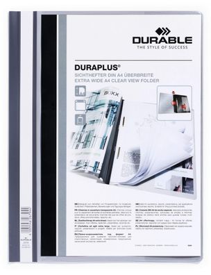 Durable Angebotshefter Duraplus A4 gr transp Deckblatt mit Tasche