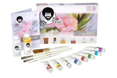 Bob Ross Flower Paint Set 14-teilig Ölfarben und Zubehör