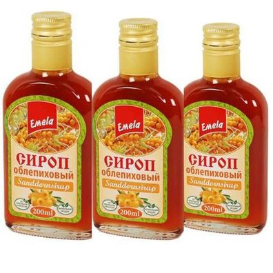 3x200 ml Emela Sirup Sanddornbeeren