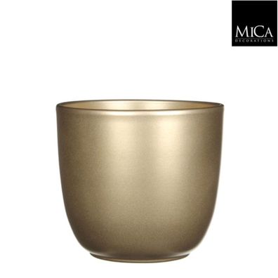 Tusca Topf rund gold h14xd14,5 cm Mica decorations