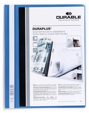 Durable Angebotshefter Duraplus A4 bl transp Deckblatt mit Tasche