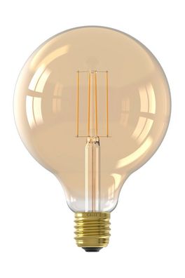 LED Vollglas LangFilament Globelampe 220 240V 4,5W 470lm E27 G125 Gold 2100K Dimmba