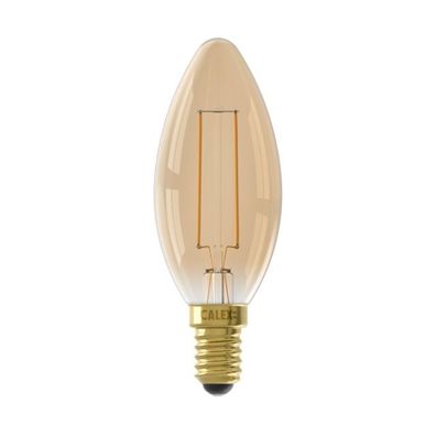 LED Vollglas Filament Kerzenlampe 220 240V 3,5W 250lm E14 B35 Gold 2100K Dimmbar