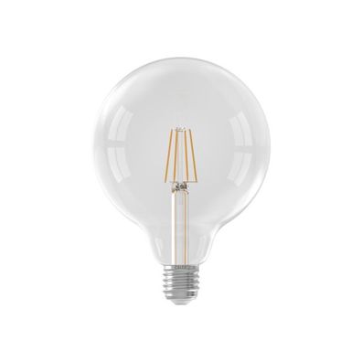 LED Vollglas LangFilament Globelamp 220 240V 4,5W 470lm E27 G125 Hell 2300K Dimmbar