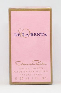 OSCAR DE LA RENTA- SO DE LA RENTA EAU DE Toilette 30 ML-NEU-OVP ( 100 ml / 2