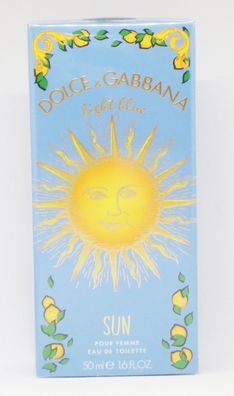 DOLCE & Gabbana- LIGHT BLUE SUN POUR FEMME EDT SPRAY 50 ML(100 ML/199,00€}