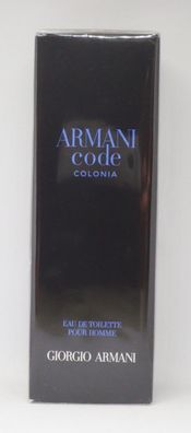 Giorgio ARMANI-CODE Colonia EAU DE Toilette SPRAY 75 ML-NEU-OVP(100 ml /205,33 €