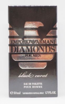 Emporio ARMANI-DIAMONDS FOR MEN BLACK CARAT EDT SPRAY 50 ML-NEU-OVP(100 ml /135,