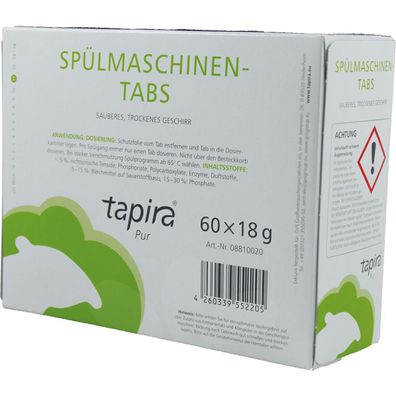 tapira Spülmaschinen Tabs 08810020 60 St./Pack