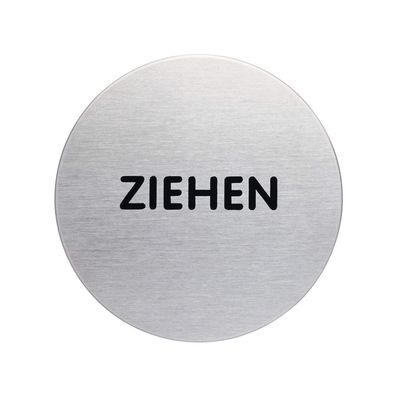 Durable Piktogramm Ziehen Format 65mm silberfarben aus Aluminium