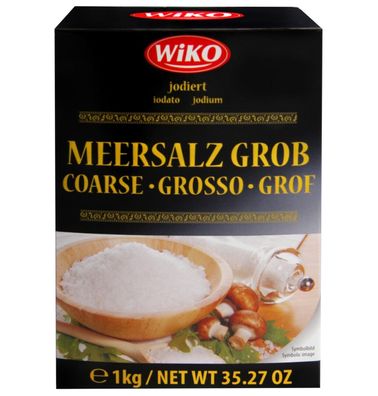 1kg WIKO Meersalz jodiert grob 1kg WOW TOP SUPER PREIS