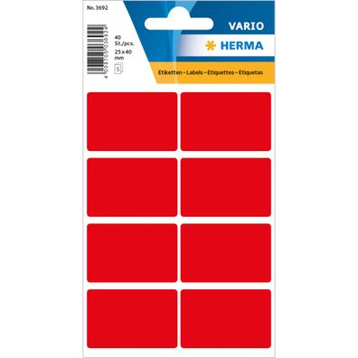 Herma VARIO Etiketten ROT 25x40