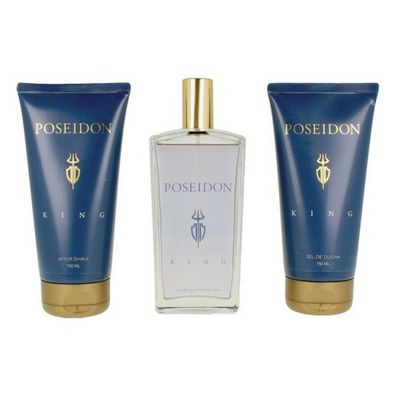 Set mit Herrenparfüm The King Poseidon EDT (3 pcs) (3 pcs) Default Title