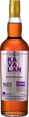 Kavalan Single Casks Solist Peated . NV 0.7 L Flasche