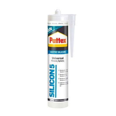 Silikon Pattex Silicon 5 Universal Weiß 280 ml Default Title