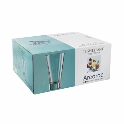 Gläserset Arcoroc ARC 79736 Durchsichtig Glas 12 Stück 220 ml Default Title