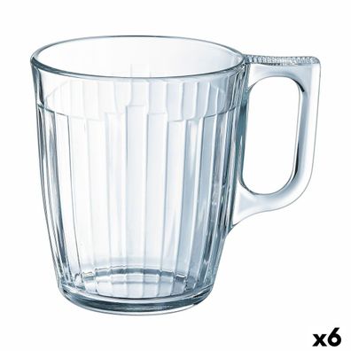 Kop Luminarc Nuevo Frühstück Durchsichtig Glas (250 ml) (6 Stück) Default Title