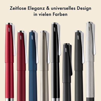 LAMY Tintenroller studio Stift in elegantem Gehäuse mit propellerförmigem Clip