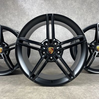 Porsche Taycan Felgen Original 21" Mission E Design 4S Turbo S GTS Schwarz