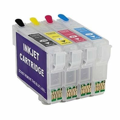 4 nachfüllbare Patronen kompatibel mit Epson T18 XL für XP-420 XP-422 XP-425