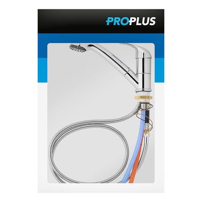 Mischbatterie Keramik Kama mit ausziehbarer Dusche Julia Ø33 mm chrom im Karton