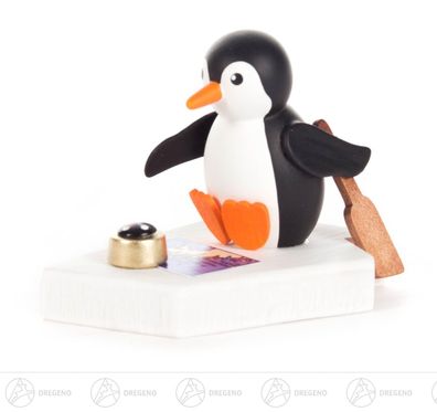 Miniatur Pinguin auf großer Fahrt BxHxT 6 cmx4,5 cmx3,5 cm NEU Erzgebirge