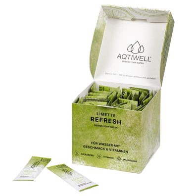 Aqtiwell Getränkestick Refresh well0350 Limette 5x10St