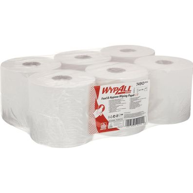 WYPALL Wischtuch L10 7490 1lagig 185x38cm ws 6 St./Pack