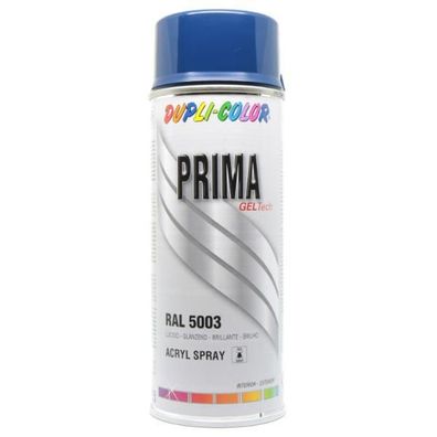 Dupli-Color Lackspray Prima 400ml saphirblau glänzend RAL 5003 (400 ml)