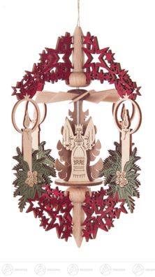 Baumschmuck Wärmespiel Advent "Sterne" Kerze/Engel Bergmann Räucherman z. Hängen