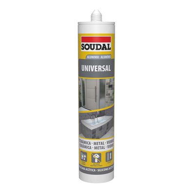 Silikon Soudal 115924 Universal Silberfarben 280 ml Default Title