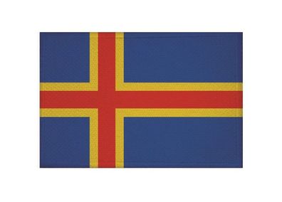 Aufnäher Aaland Fahne Flagge Patch 9 x 6 cm