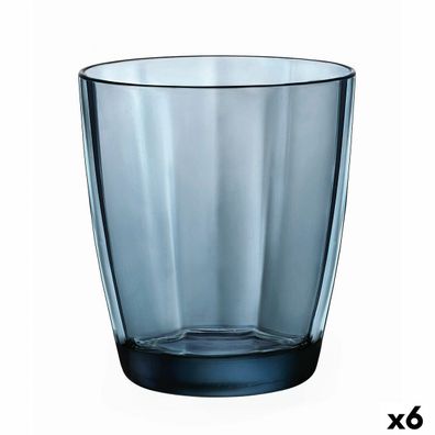 Trinkglas Bormioli Rocco Pulsar Blau Glas 305 ml (6 Stück) Default Title