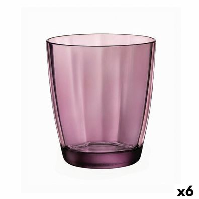 Trinkglas Bormioli Rocco Pulsar Lila Glas 390 ml (6 Stück) (Pack 6x) Default Title